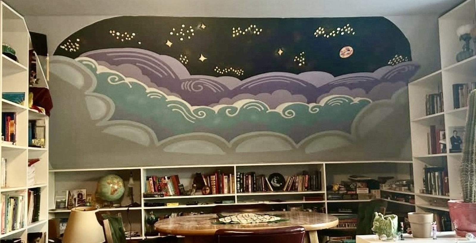 Indoor living room mural, Milwaukee, WI
