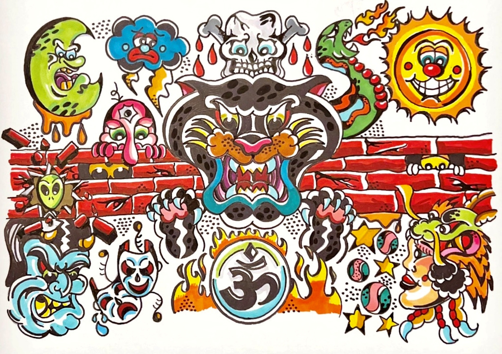 Panther, marker on paper